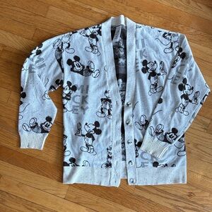 Disney Mickey Mouse Light Gray Cardigan